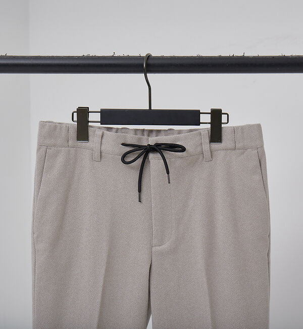 ABAHOUSE「【セットアップ対応】ヘリンボーン ニット スラックス」|スラックス|