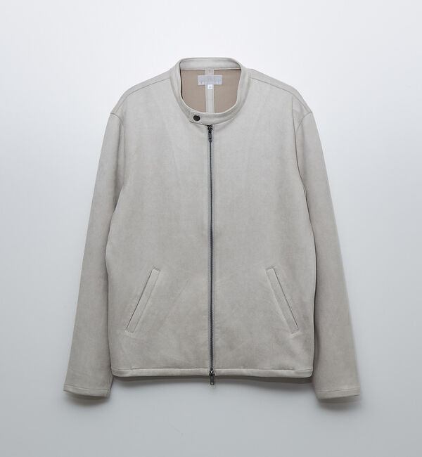 ABAHOUSE「ネオレザーポンチ ライダースジャケット」|ライダースジャケット|グレージュ