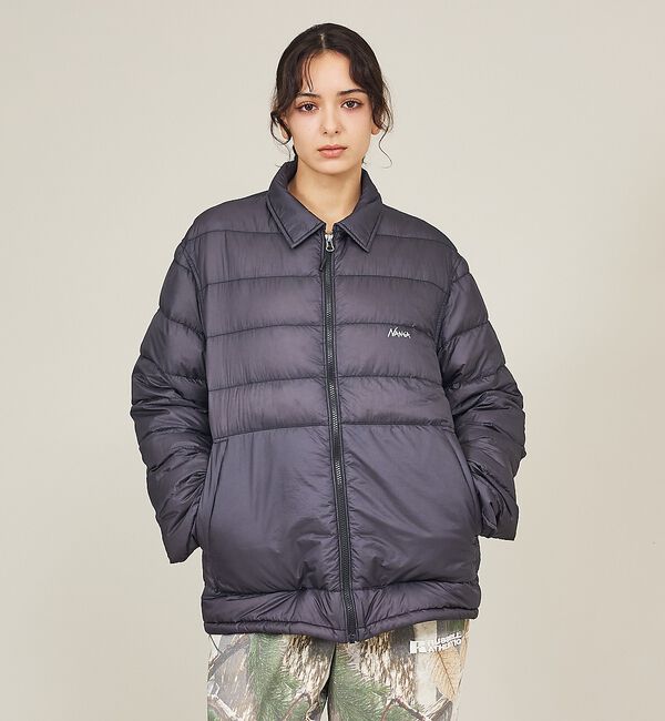 ABAHOUSE「【NANGA/ナンガ】SHEER DOWN SHIRT BLOUSON/シアーダ」|ダウン|ブラック