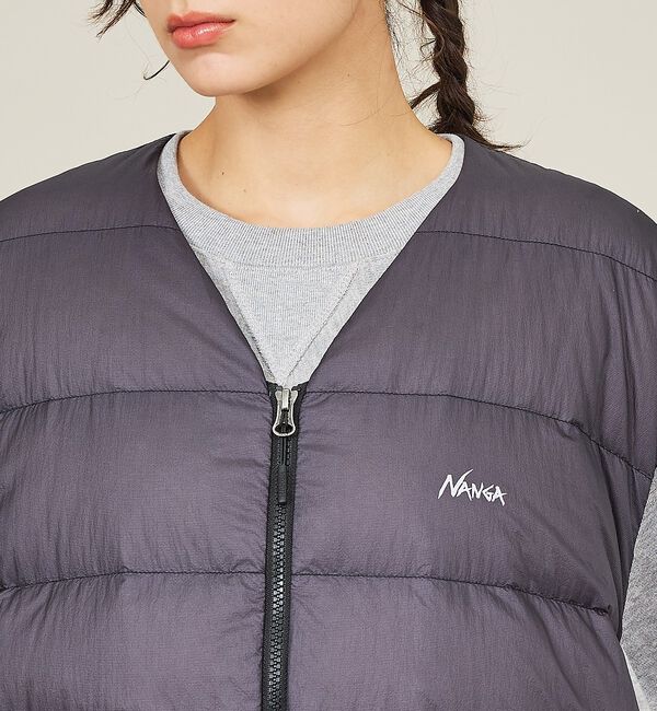 ABAHOUSE「【NANGA/ナンガ】SHEER DOWN VEST/ シアーダウンベスト/N2」|ダウン|