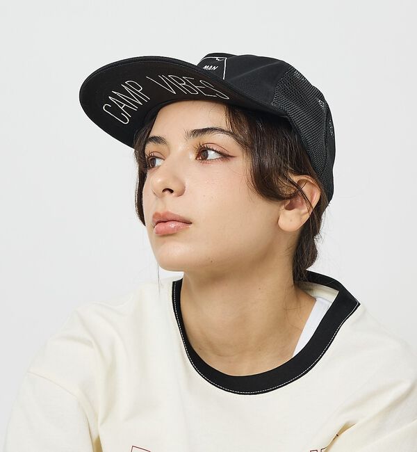 ABAHOUSE「【POLER / ポーラー】ベン メッシュ キャップ / ユニセックス」|その他|ブラック