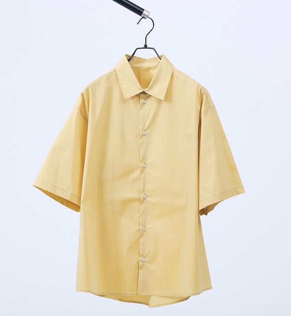 ABAHOUSE「ストレッチコットン レギュラーカラー リラックス半袖シャツ / オーバーサイズ【」|シャツ・ブラウス|