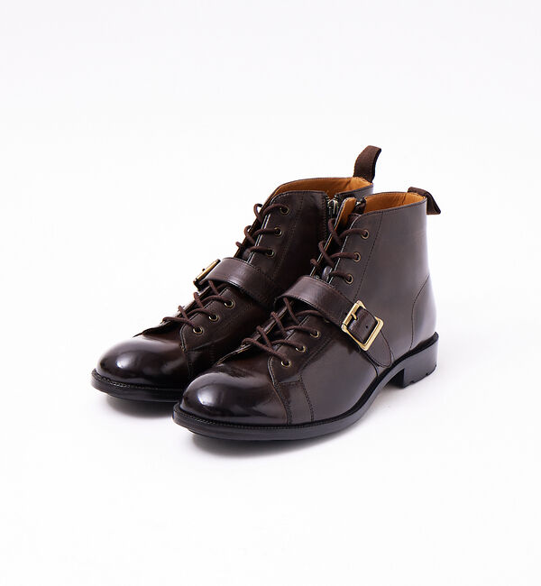 alfredoBANNISTER「【販売店舗限定】ベルトデザイン レースアップブーツ / ワークブーツ」|ショートブーツ|