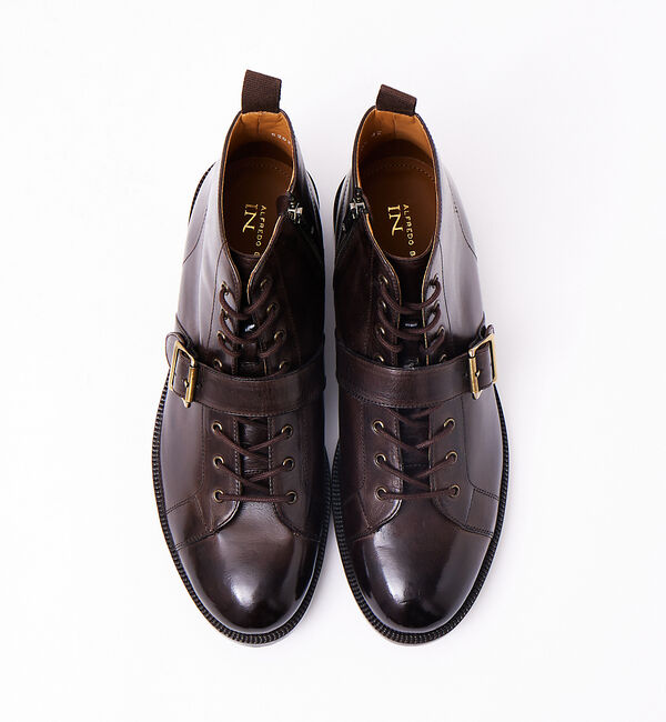 alfredoBANNISTER「【販売店舗限定】ベルトデザイン レースアップブーツ / ワークブーツ」|ショートブーツ|