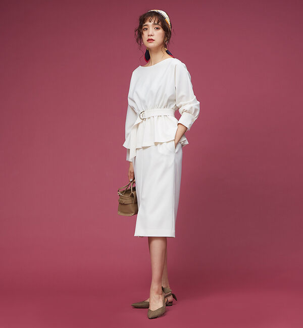 Rouge vif「ウールライクタイトスカート」|スカート|