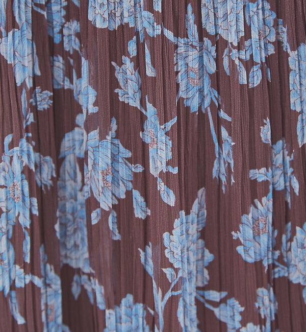 Rouge vif「フラワー楊柳プリーツスカート」|スカート|