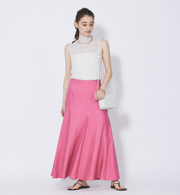 Rouge vif「レーヨンリネンフレアスカート」|スカート|