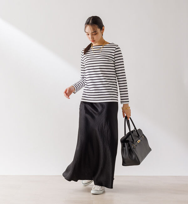 Rouge vif「バックVボーダー ロンT」|Tシャツ・カットソー|