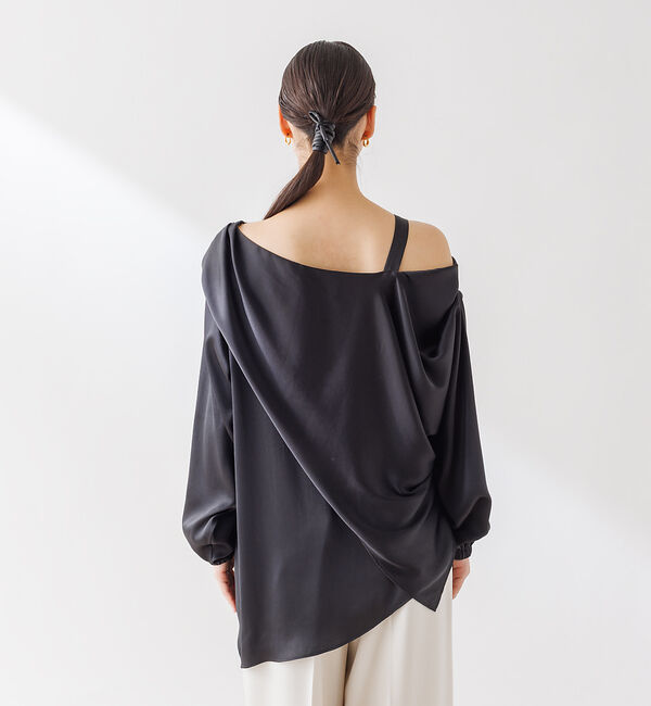 Rouge vif「とろみアシンメトリー2WAYオフショルブラウス」|シャツ・ブラウス|