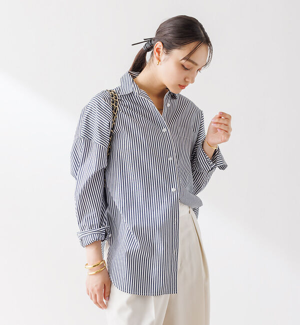 Rouge vif「コットンブロードタックフォルムシャツ」|シャツ・ブラウス|