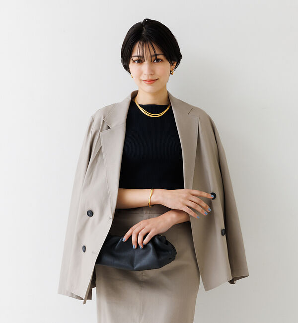 Rouge vif「麻混ライトダブルジャケット」|その他|