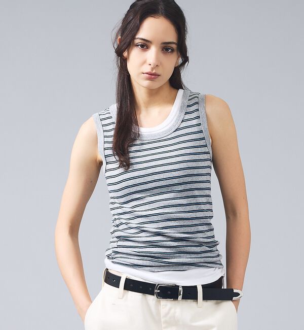 Rouge vif「【Robert P.Miller/ロバートピーミラー】パネルリブタンクトップ【W」|キャミソール|