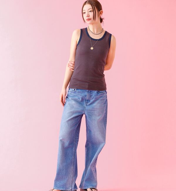 Rouge vif「【Robert P.Miller/ロバートピーミラー】パネルリブタンクトップ【W」|キャミソール|