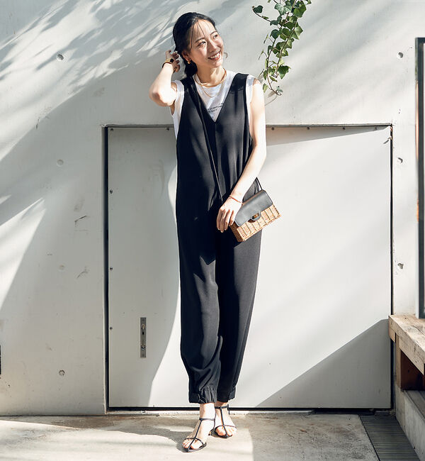 Rouge vif「【一部店舗限定】前後２WAYジョーゼットオールインワン」|オールインワン|