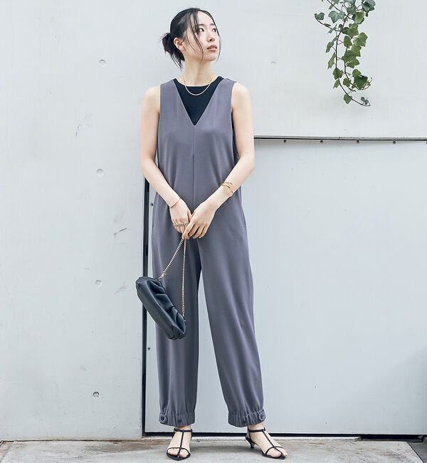 Rouge vif「【一部店舗限定】前後２WAYジョーゼットオールインワン」|オールインワン|