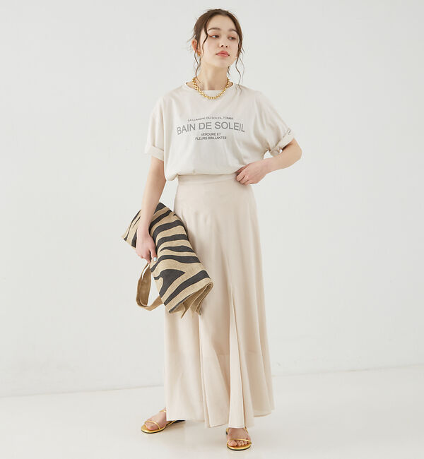 Rouge vif「フィブリルローン切り替えマキシスカート」|スカート|