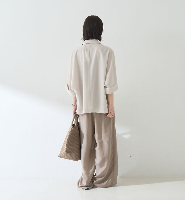 Rouge vif「撥水ドルマンハーフスリーブジャケット」|テーラードジャケット|