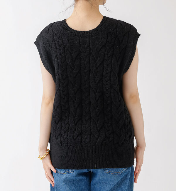Rouge vif「ケーブルニット2WAYベスト」|ニット・セーター|