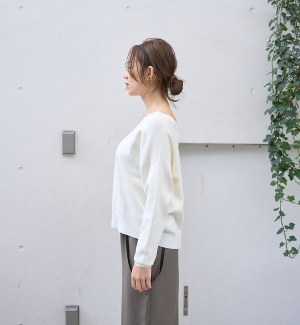 Rouge vif「スムース2WAYパールニット」|ニット・セーター|