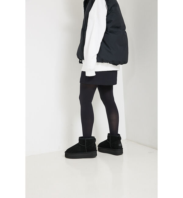 Rouge vif「【EMU/エミュー】PLATFORM MICROショートムートンブーツ」|ショートブーツ|