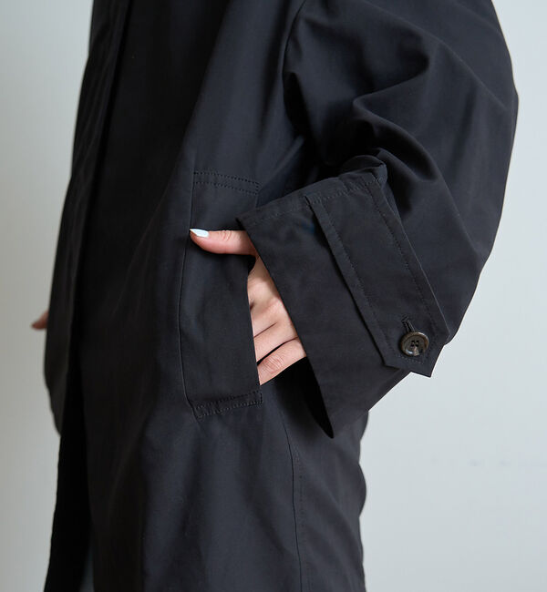Rouge vif「ピーチ加工ステンカラーハーフコート」|ステンカラーコート|