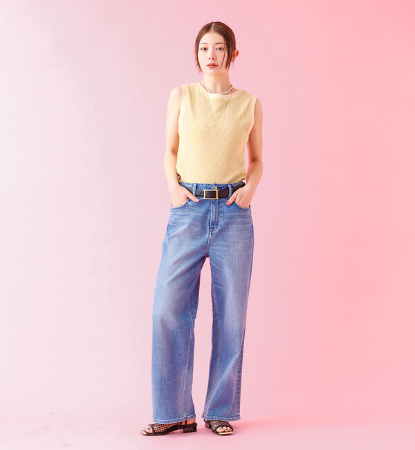 Rouge vif「【JOHNBULL/ジョンブル】クールタッチ ランダムテレコ タンクトップ /」|キャミソール|