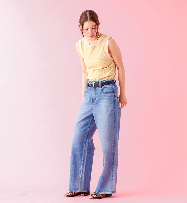 Rouge vif「【JOHNBULL/ジョンブル】クールタッチ ランダムテレコ タンクトップ /」|キャミソール|