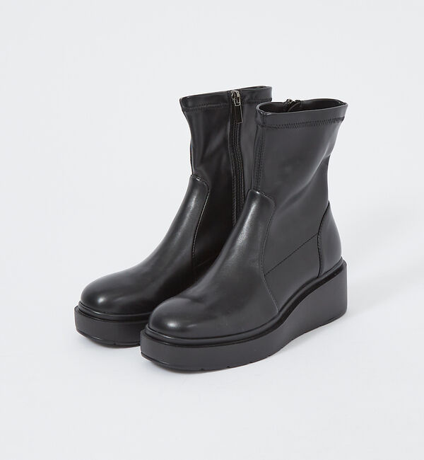 Rouge vif「追加【Mollini/モリーニ】厚底 ストレッチブーツ / プラットフォーム /」|ショートブーツ|