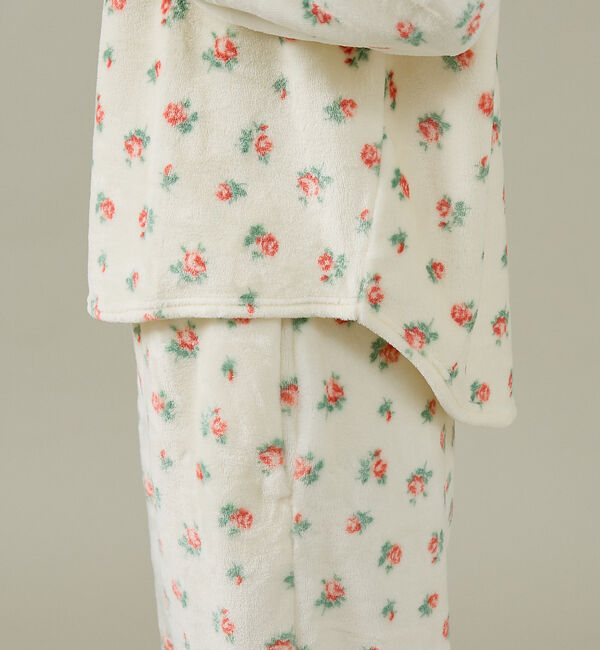 Rouge vif「【JEMORGAN / ジェーイーモーガン】フリース花柄長袖＆パンツ＆巾着3点セ」|スウェット・ジャージ|