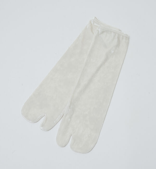 Rouge vif「【Keena/キーナ】ベルベットソックス/丈短め/靴下/ベロア【WEB限定】」|ソックス|ホワイト