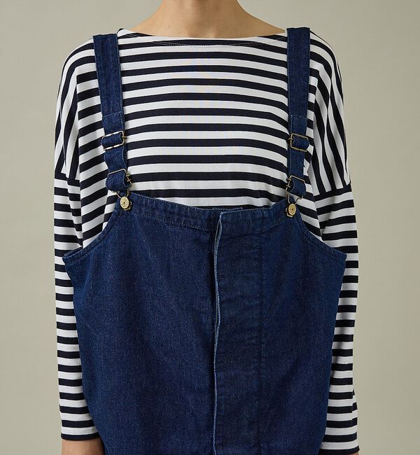 Rouge vif「【157&times;WOADBLUE】オーバーオールスカート/デニム/コットン【WEB限定」|スカート|