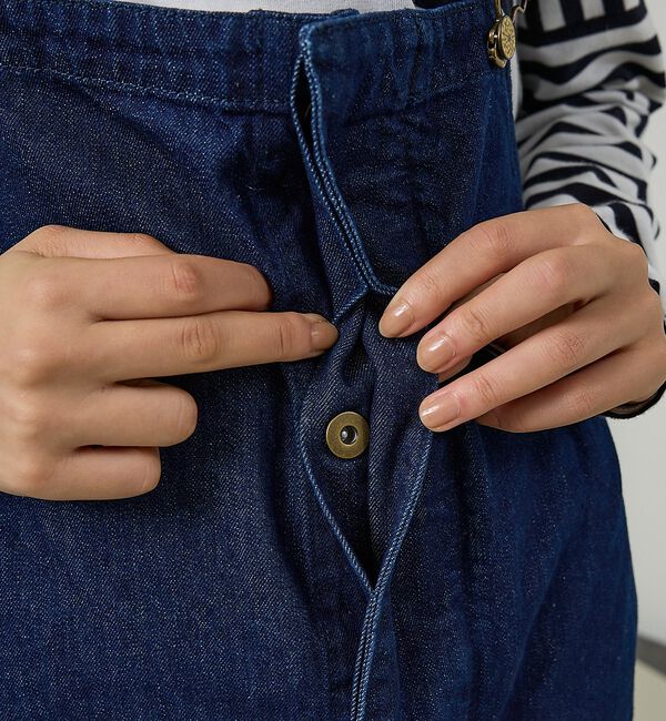 Rouge vif「【157&times;WOADBLUE】オーバーオールスカート/デニム/コットン【WEB限定」|スカート|