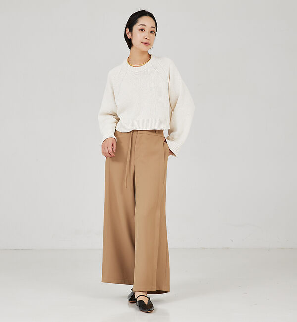 qualite「＜ITALY＞コンパクトローゲージニット」|ニット・セーター|