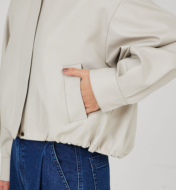 qualite「ショートフォルムブルゾン」|ブルゾン・スタジャン|