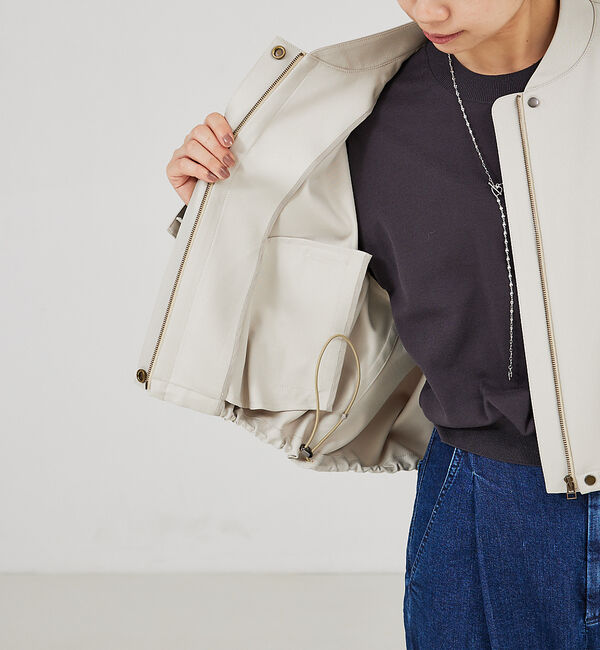 qualite「ショートフォルムブルゾン」|ブルゾン・スタジャン|