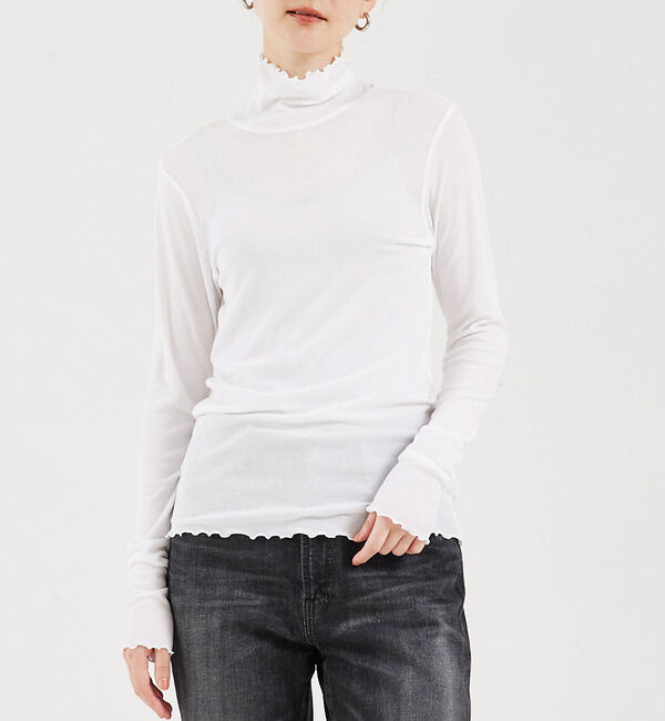 qualite「強撚フライスタートルロンT」|スウェット・ジャージ|ホワイト