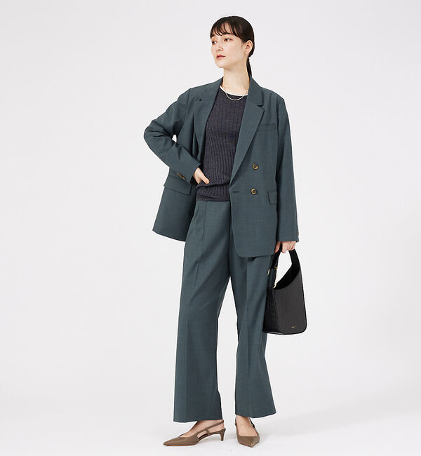 qualite「【セットアップ対応】ウールトロ2タックストレートパンツ」|その他|