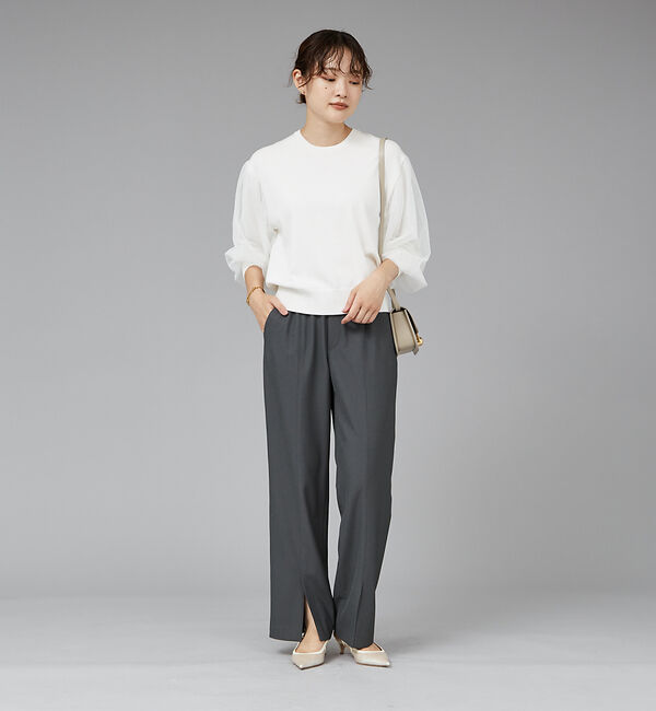 qualite「【WEB限定】2WAYストレッチセンターベンツパンツ」|その他|