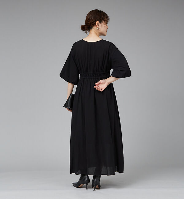 qualite「ウェストギャザーワンピース」|ワンピース|