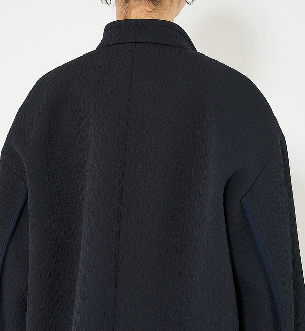 qualite「ヘリンボンジャガードコート」|ミリタリー・モッズコート|