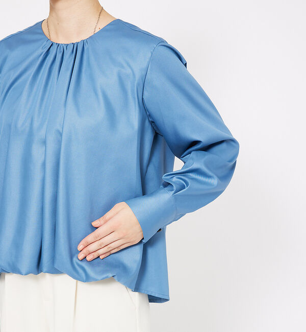 qualite「フロントバルーンブラウス」|シャツ・ブラウス|