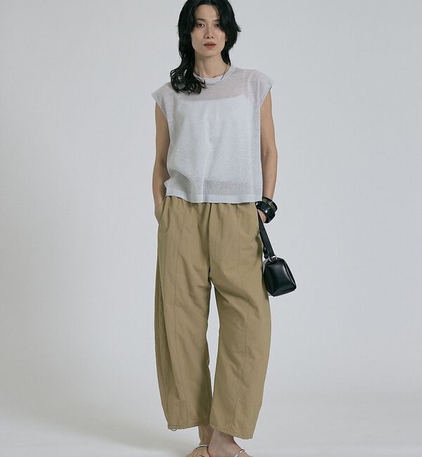 qualite「【前後着用可能！】ラメ2WAYニット」|ベスト・ジレ|