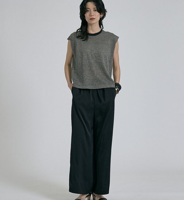 qualite「【前後着用可能！】ラメ2WAYニット」|ベスト・ジレ|