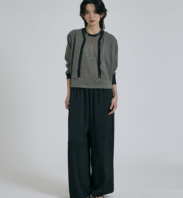 qualite「【昨年大人気アイテム！新色追加】ラメニットカーディガン」|カーディガン|