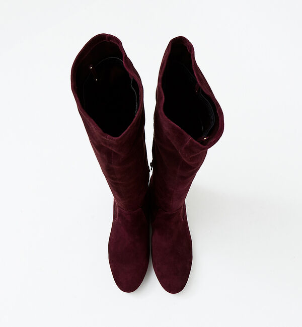 AU BANNISTER「【スノーソール】フラットヒールニーハイブーツ」|ショートブーツ|