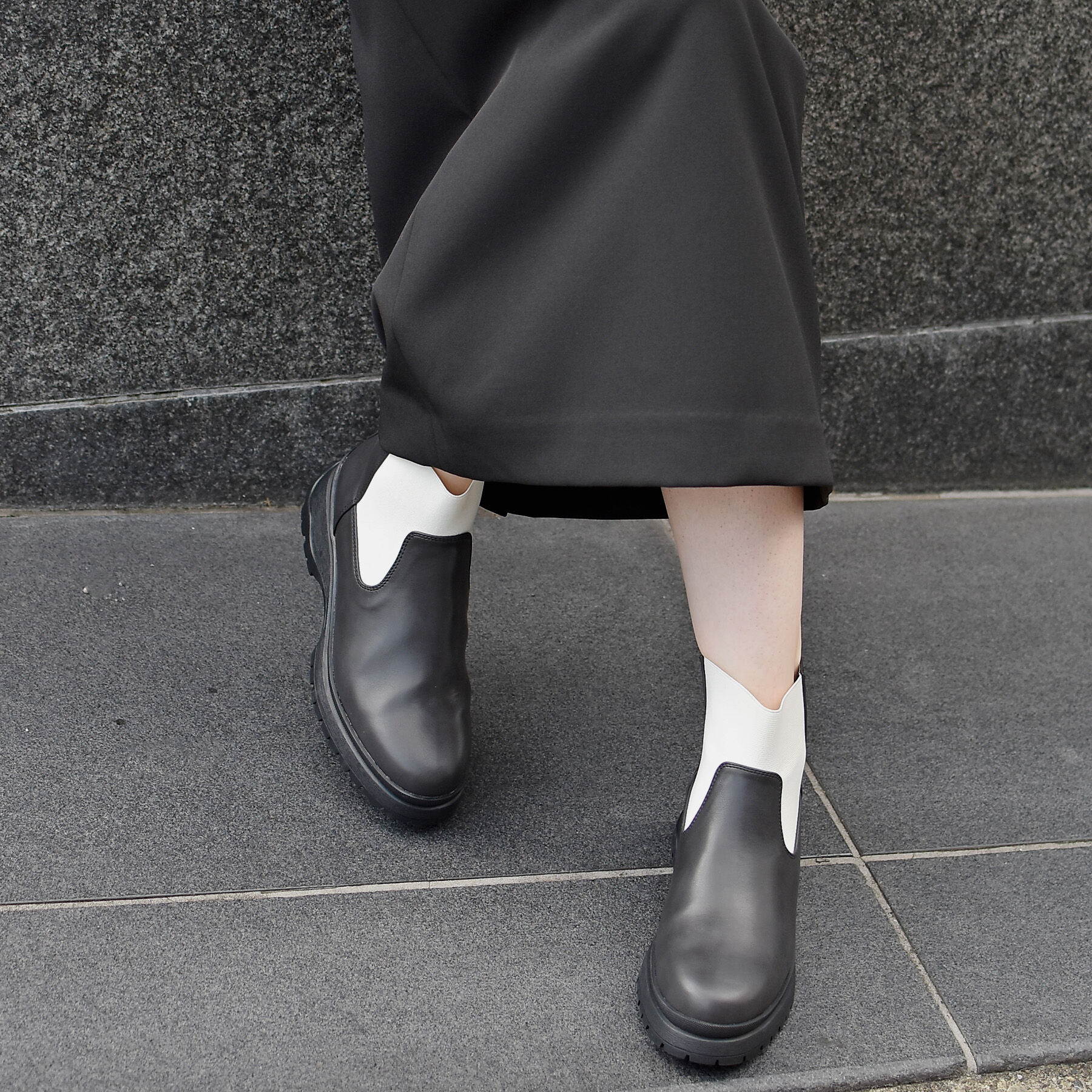 AU BANNISTER「【LAROUTE】サイドゴアブーツスニーカー」|ショートブーツ|