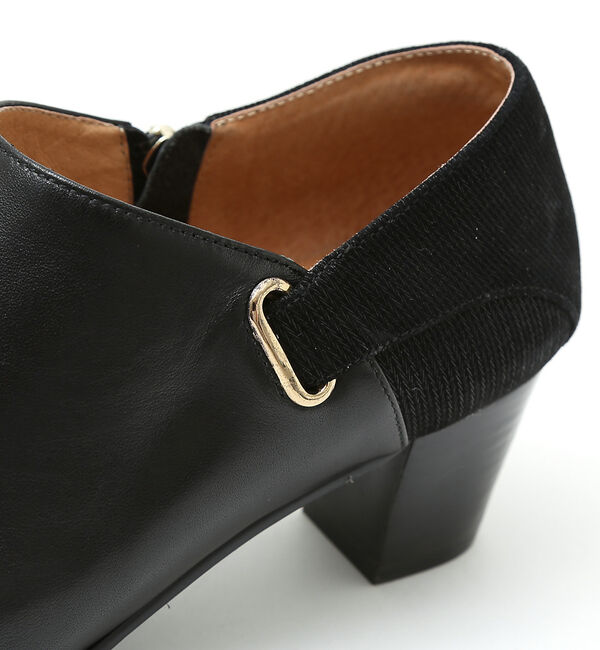 AU BANNISTER「【スノーソール】切り替しブーティー」|ショートブーツ|