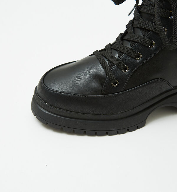 AU BANNISTER「【販売店舗限定】レースアップ厚底ブーツ」|ショートブーツ|