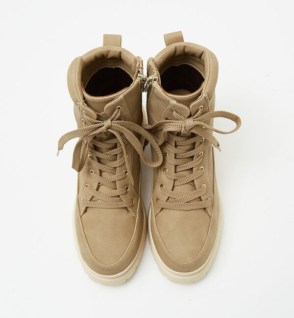 AU BANNISTER「【販売店舗限定】レースアップ厚底ブーツ」|ショートブーツ|