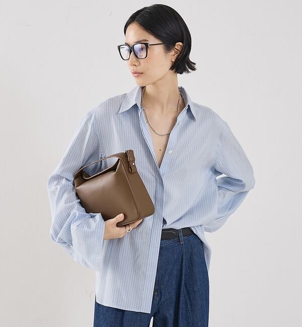 The Store by C' 「【COCUCA】プレミアムシャツ」|シャツ・ブラウス|サックスブルー